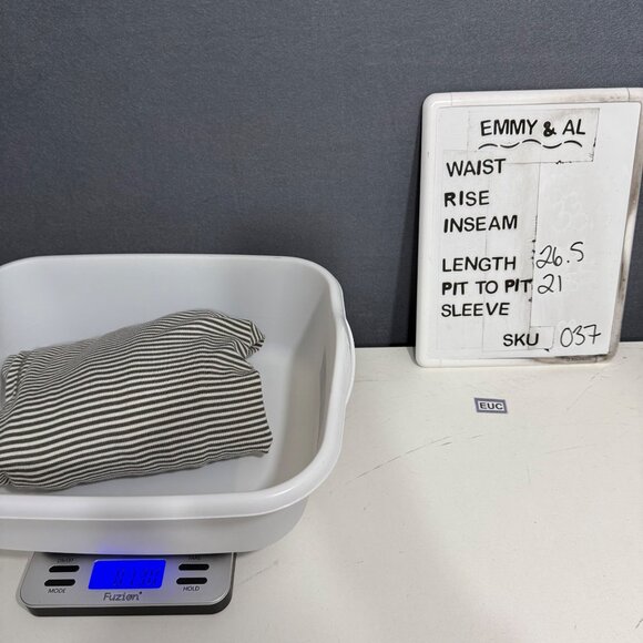 Anthropologie Pure Good Striped Cowl Neck Top Size XL Army Green White Rib Knit - Picture 8 of 11